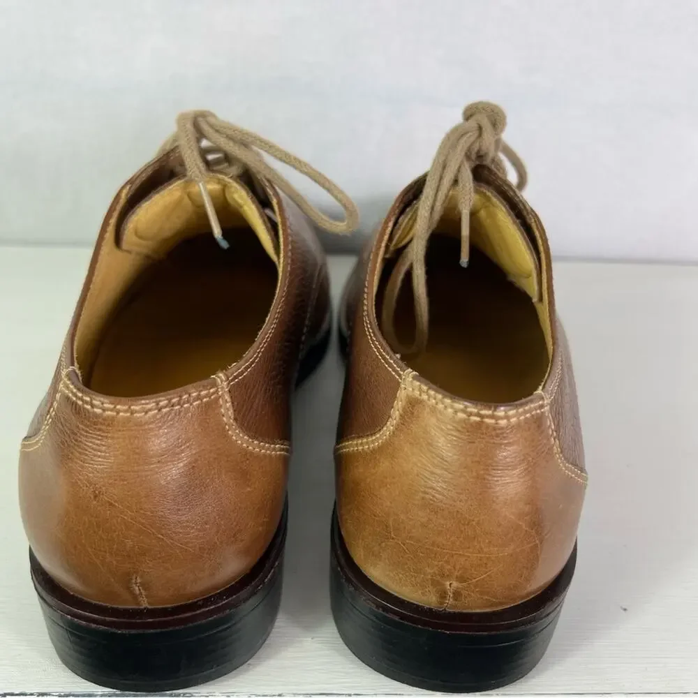 Sandro Moscolini Shoe Mens 9 Brown Oxford Leather Toe Cap Lace up